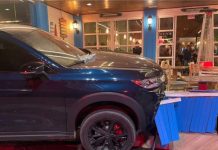 Gestante perde controle de SUV e invade restaurantes na Avenida Atlântica em Balneário Camboriú
