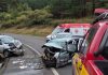 Grave acidente na BR-282 termina com uma vítima fatal e quatro pessoas hospitalizadas em SC