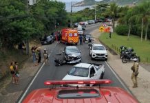 Motociclista morre após colisão frontal na SC-406, em Florianópolis