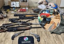 Operação contra caça ilegal prende quatro pessoas e apreende arsenal no Meio-Oeste catarinense