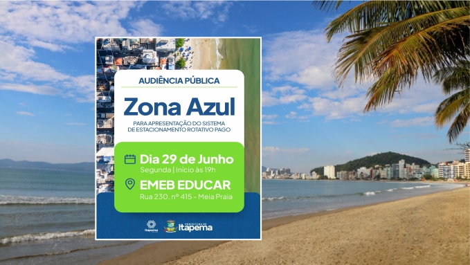 População terá nova oportunidade para conhecer e debater implantação da Zona Azul em Itapema