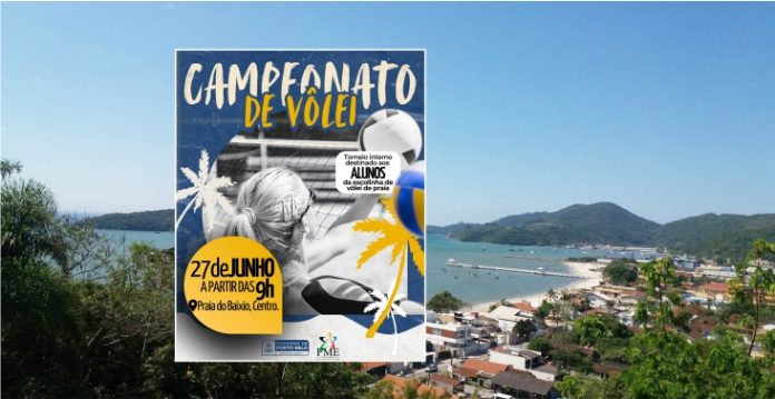 Porto Belo realiza campeonato interno de vôlei de praia e incentiva novos talentos do esporte