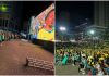 VÍDEO: Praça da Paz reúne multidão para acompanhar estreia do Brasil na Copa do Mundo em Itapema