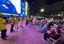 Praça da Paz volta a reunir torcedores para acompanhar Brasil x Haiti na Copa do Mundo
