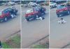 VÍDEO: Criança cai de carro em movimento após porta se abrir e assusta moradores no Oeste de SC
