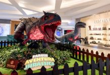 Dinossauros gigantes invadem o Itajaí Shopping e garantem férias repletas de diversão para toda a família