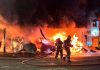 Fogo atinge frota da Guarda Municipal em Araquari e suspeita de incêndio criminoso mobiliza investigação