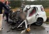 Grave acidente entre caminhão e carro deixa dois mortos na Serra Dona Francisca