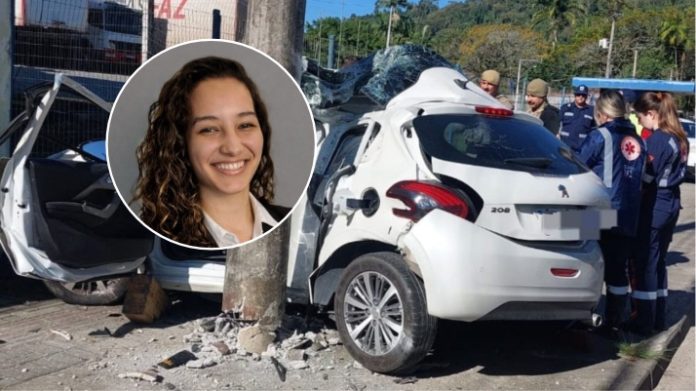 Jovem projetista perde a vida em grave acidente na Rua Bahia, em Blumenau