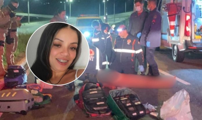 Mulher encontrada morta às margens da SC-281 é identificada; namorado é investigado por feminicídio