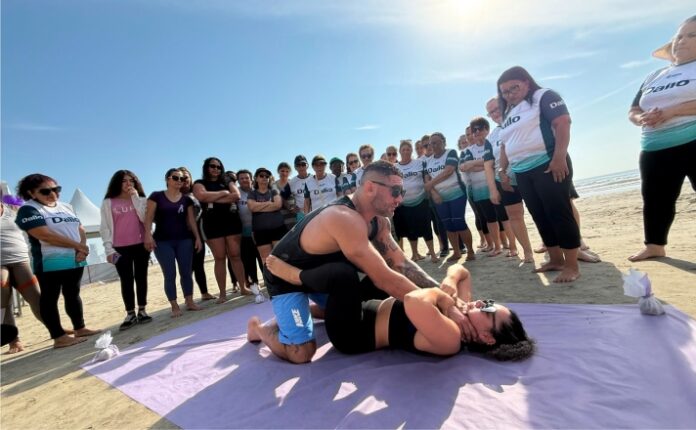 Agosto Lilás leva orientação e atividades gratuitas à Orla da Meia Praia em Itapema