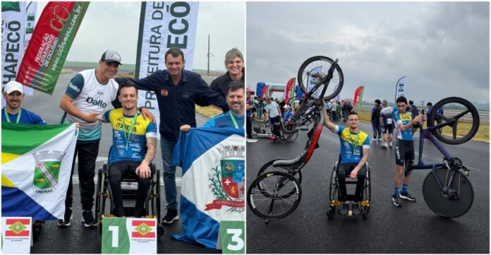 Itapema conquista ouro no paraciclismo no PARAJASC 2026