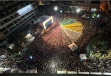 Primeira noite do 8º Arraiá Solidário reúne mais de 25 mil pessoas e transforma Praça da Paz em grande palco da solidariedade