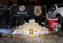 Sítio em Araquari escondia mais de 100 kg de drogas em tonéis submersos
