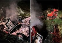 Tragédia na SC-305 mata pai, dois filhos e motorista de caminhão no Oeste de SC
