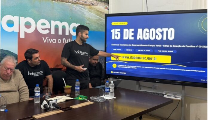 VÍDEO_ Itapema abre inscrições para 90 casas do Minha Casa, Minha Vida no dia 15 de agosto