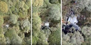 Helicóptero com cantor Rick é encontrado na Serra de SC; cinco pessoas morreram 1 Destrocos foram localizados na regiao de Santa Barbara