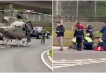 Grave acidente com motocicleta mobiliza helicóptero da PM em Florianópolis