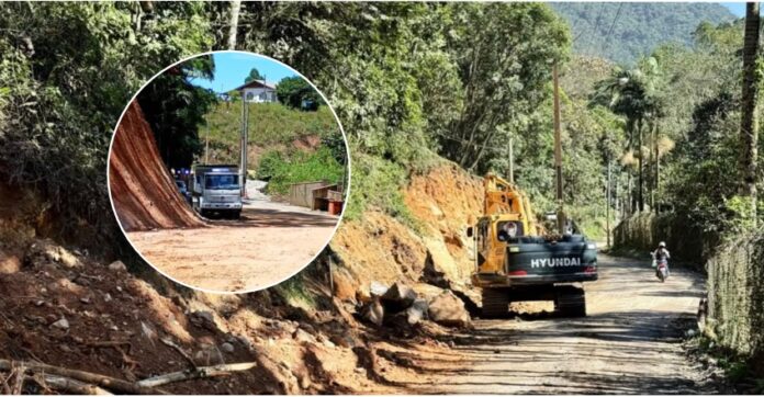Obras ampliam estrada e reforçam segurança no Alto Areal, em Itapema