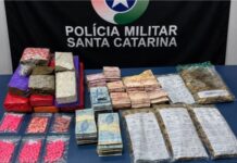 Roubo a supermercado termina com dois presos e quase R$ 10 mil recuperados em SC