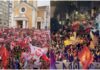 Ato em apoio a Lula reúne manifestantes e percorre ruas do Centro de Florianópolis