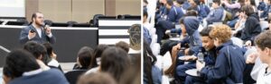 Câmara Mirim promove formação sobre cyberbullying e uso responsável das redes em Itapema 1 Estudantes de 13 a 15 anos participaram de encontro conduzido por academicos de Direito da Univali