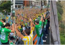 Famílias, patriotismo e desejo de mudança marcam grande mobilização na Avenida Paulista