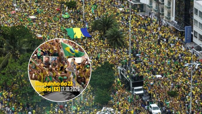 Flávio Bolsonaro reúne Tarcísio, Nikolas Ferreira e aliados em ato de campanha em Vitória