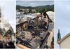 Incêndio destrói interior de igreja em Treze de Maio; imagem de Nossa Senhora Aparecida permanece intacta