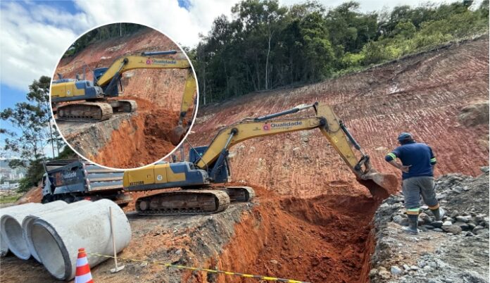 Obras no Morro do Encano entram em nova etapa com drenagem e preparação do solo